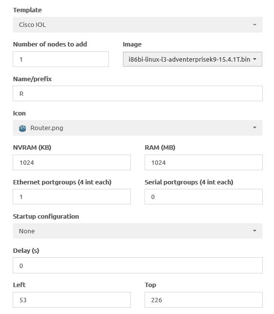 configuration IOL